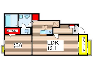 サンヴェール大芝ⅢAの物件間取画像